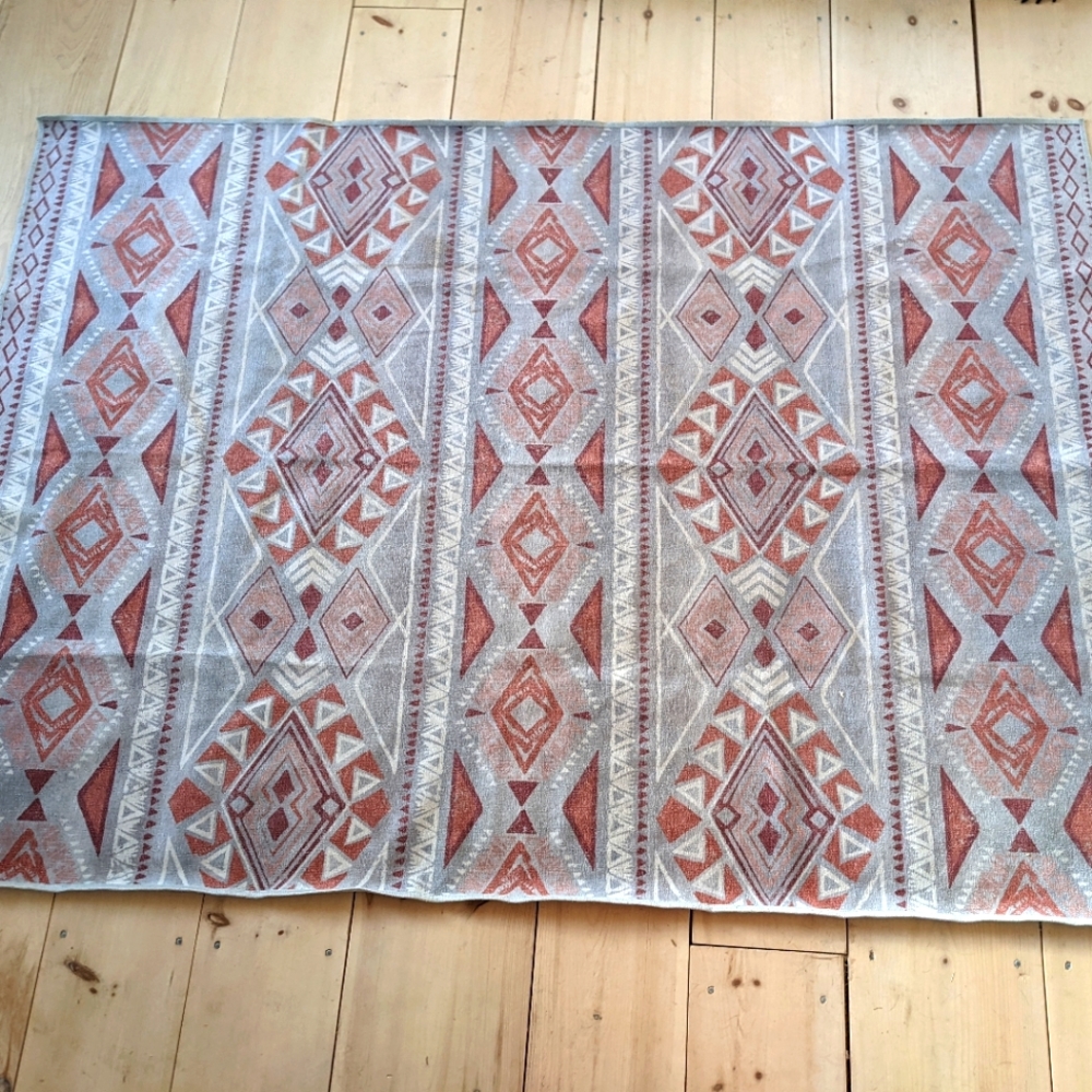 5x7 Suku Terracotta Ruggable Rug (No Pad)